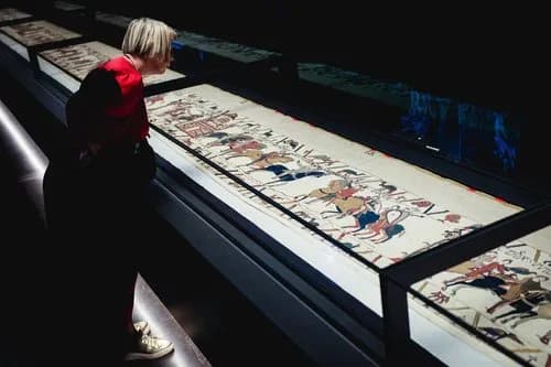Bayeux Tapestry at the British Museum: Stitch by thrilling stitch, this story goes the whole 70 yards cover image