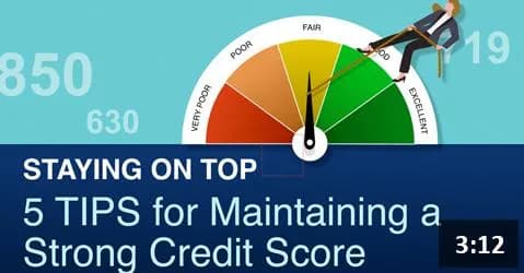 Staying on Top: 5 Tips for Maintaining a Strong Credit Score cover image